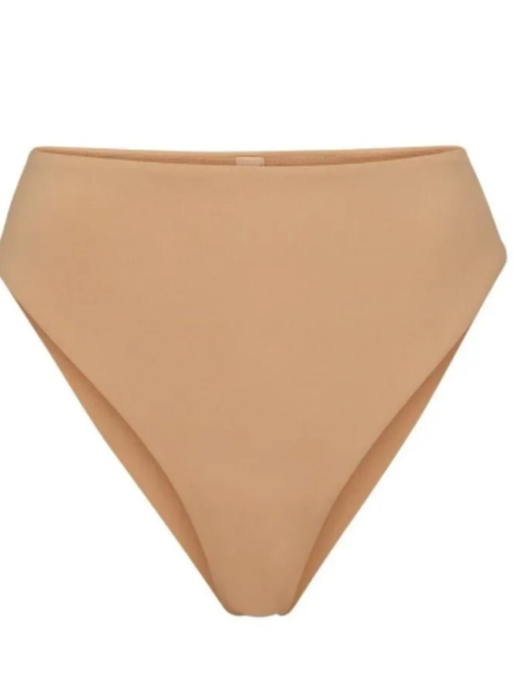 SKIMS SWIM RHINESTONE BANDEAU BIKINI + MID WAIST BOTTOMS | OCHRE - Picture 2 of 7